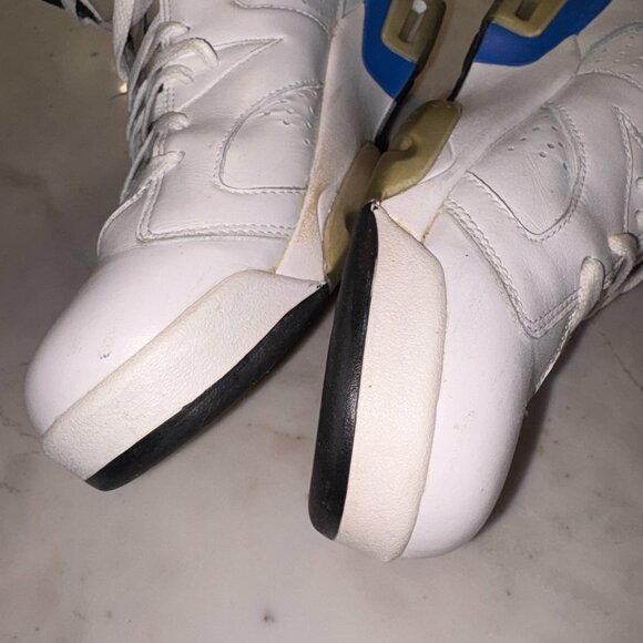 Air Jordan White High Top Lifestyle Shoes 384664-107 Men's 2014 Size 12 - Picture 8 of 8